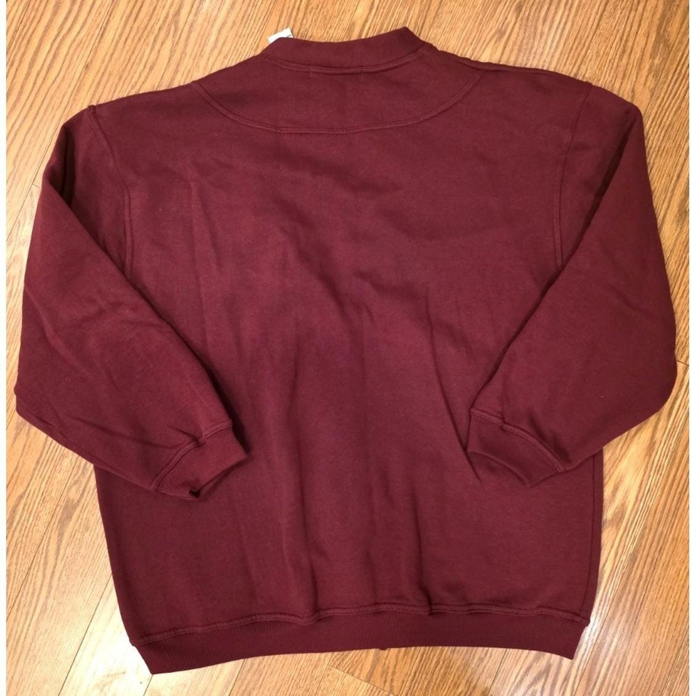 Chinawear by Morsly Cardigan Sweater Womens Size Lg Burgundy Pockets Vintage EUC - Picture 2 of 10